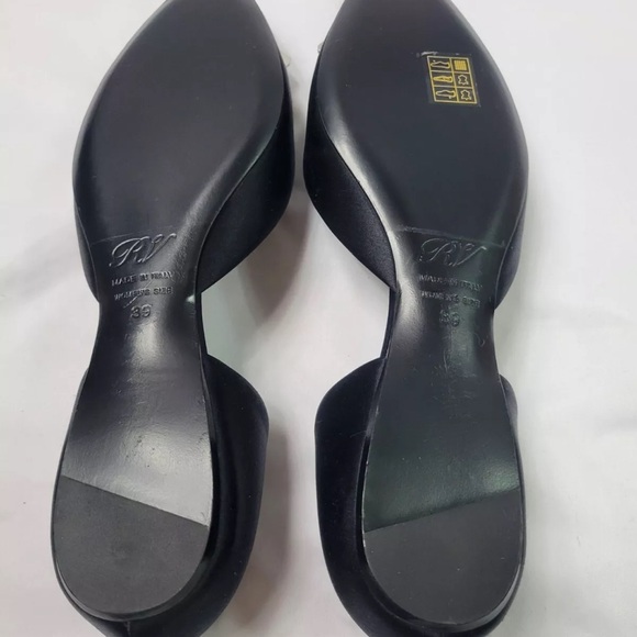 Roger Vivier Embellished satin point-toe flats - size 9 - New without Box - Picture 4 of 9